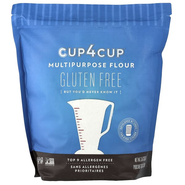 Cup4Cup, 다목적 밀가루, 글루텐 무함유, 1,362g(3lbs)