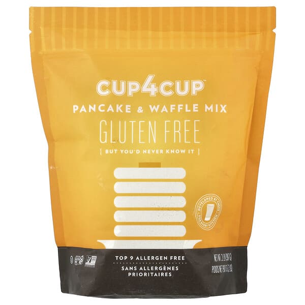 Cup4Cup, 팬케이크 & 와플 믹스, 글루텐 무함유, 907g(2lb)