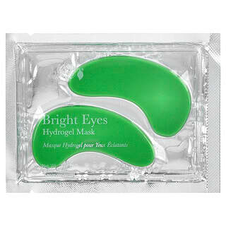 100% Pure, Bright Eyes, hydrogel oogmasker, 1 paar, 0,28 oz
