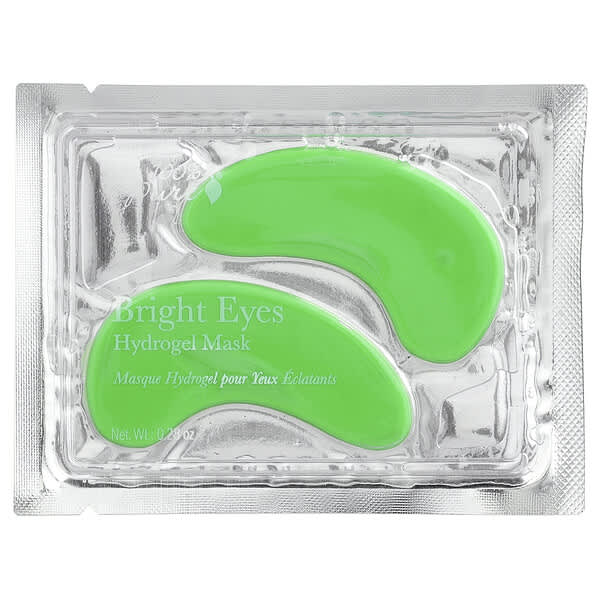 100% PURE, 브라이트 아이즈, 하이드로겔 아이 마스크, 1쌍, 0.28oz