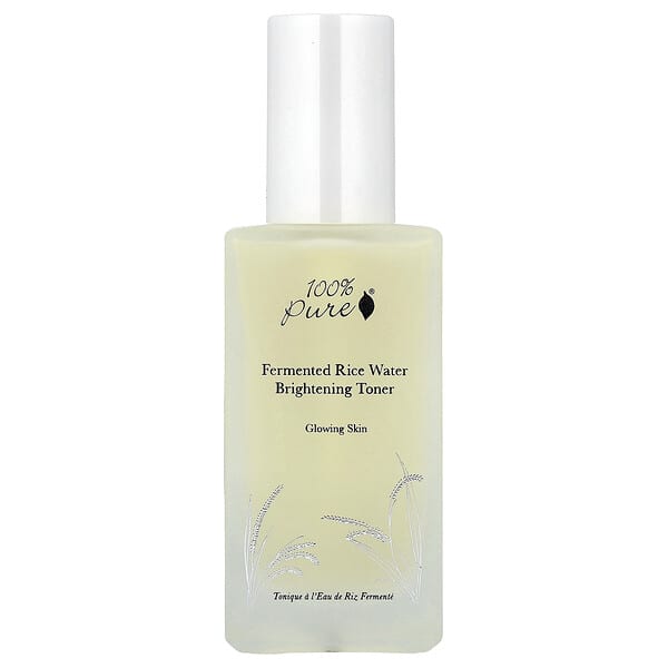 100% PURE, 현미 워터 브라이트닝 토너, 100ml(3.3fl oz)