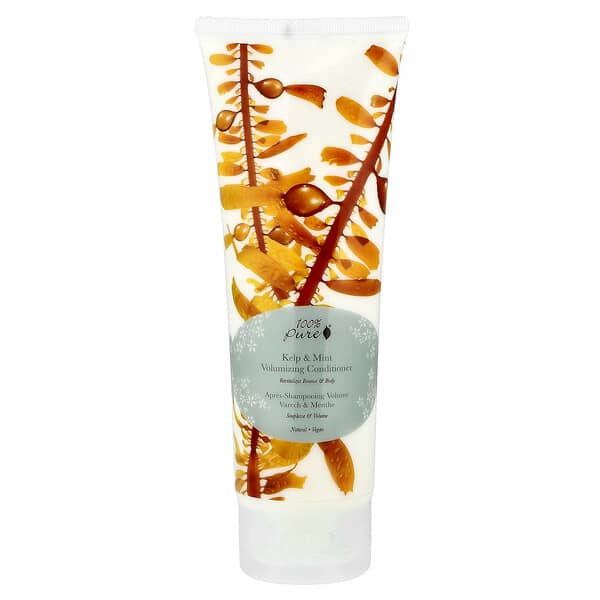 100% PURE, Acondicionador voluminizador con kelp y menta, 236 ml (8 oz. líq.)