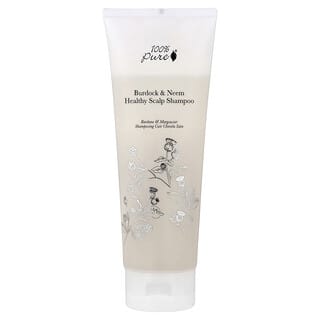 100% PURE, Champú para favorecer la salud del cuero cabelludo de bardana y nim, 236 ml (8 oz. líq.)