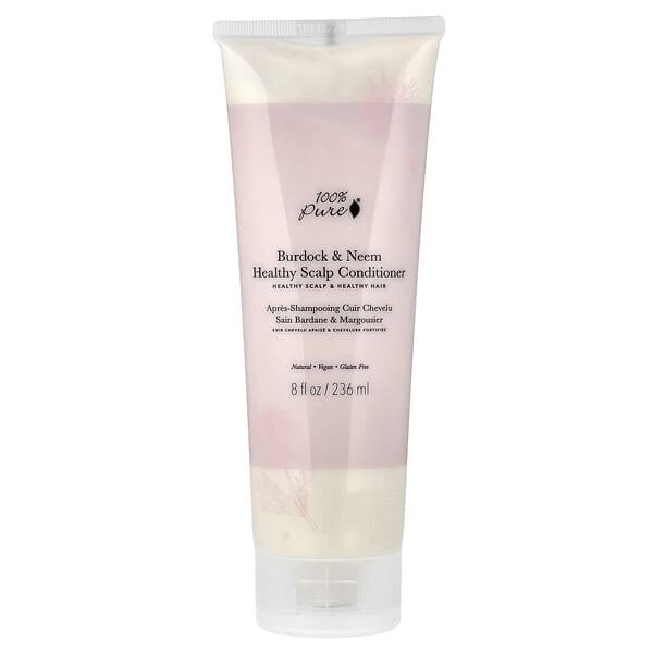 100% PURE, 우엉 & 님 건강한 두피 컨디셔너, 236ml(8fl oz)