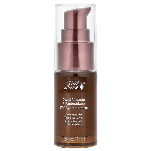 100% PURE, 종합비타민 PM 아이 세럼, 15ml(0.5fl oz)