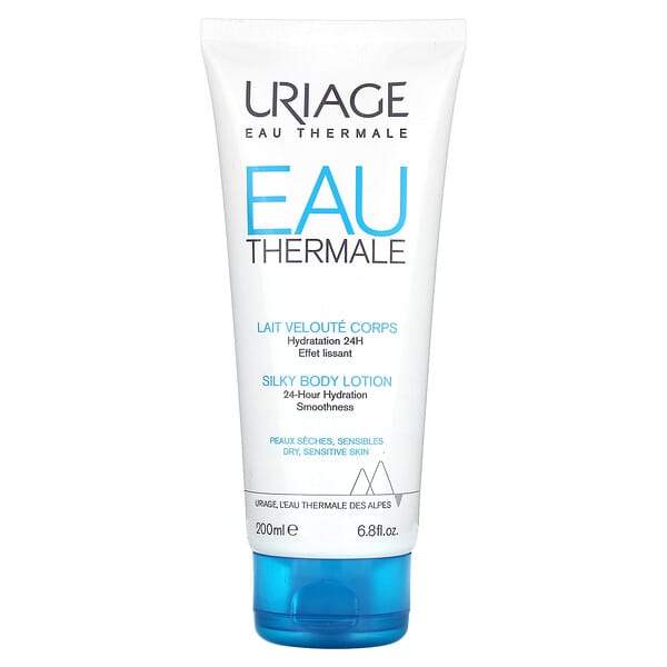 Uriage, EAU Thermale，柔滑身體乳，適合乾燥、敏感皮膚，6.8 液量盎司（200 毫升）