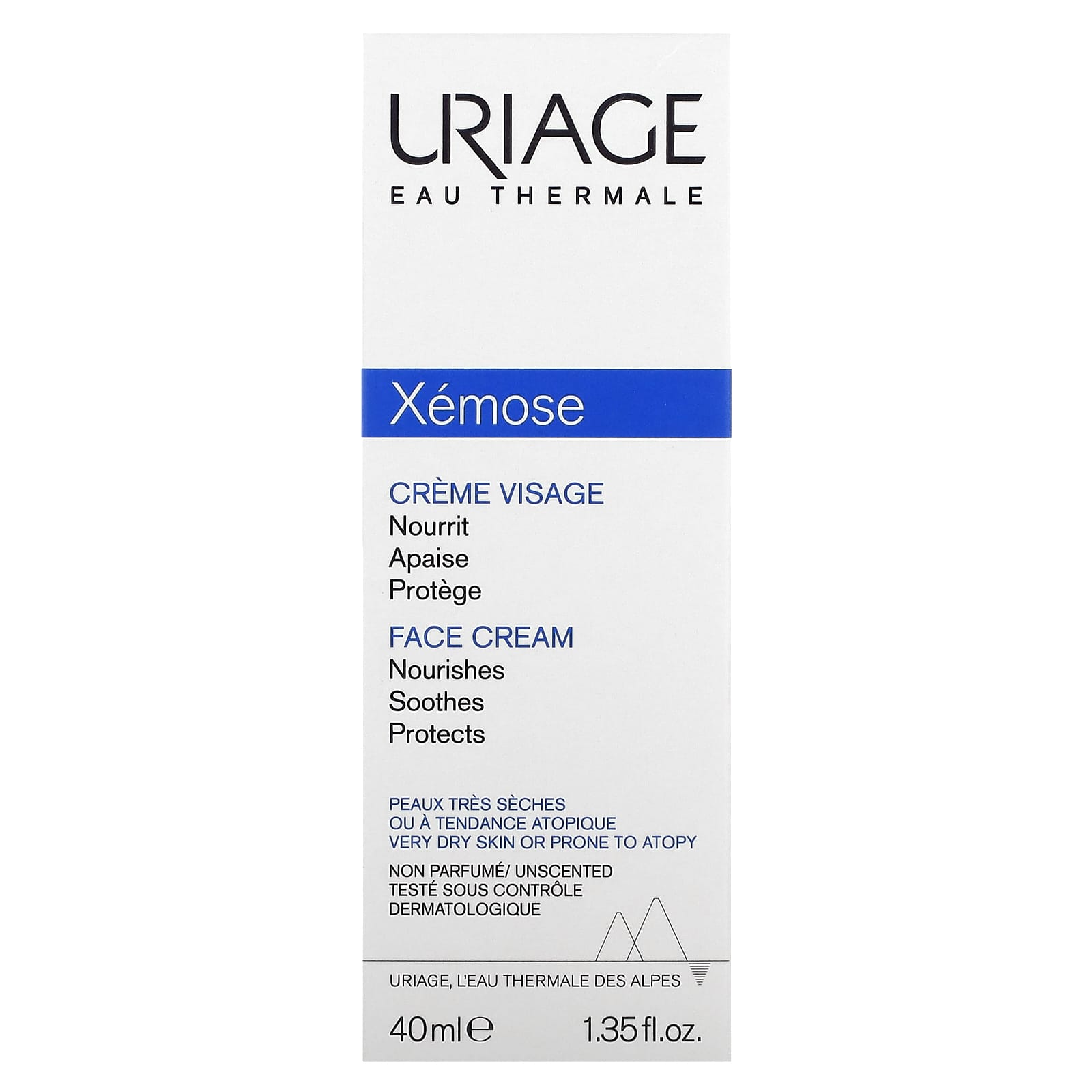 Uriage, Xemose, Face Cream, Unscented, 1.35 fl oz (40 ml)