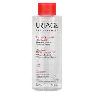 Uriage, Thermal-Mizellenwasser mit Aprikosenextrakt, für empfindliche Haut, 500 ml (17 fl. oz.)