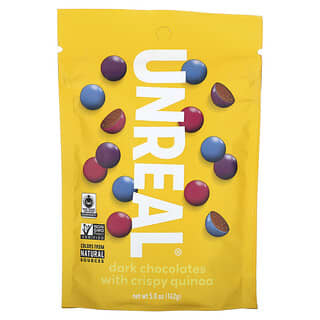 Unreal, Темный шоколад с хрустящей киноа, 142 г (5 унций)