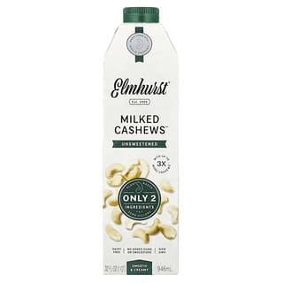 Elmhurst, Milked Cashews™, niesłodzone, 946 ml