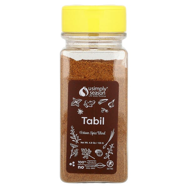 USimplySeason, Artisan Spice Blend, Tabil, 4.8 oz (135 g)