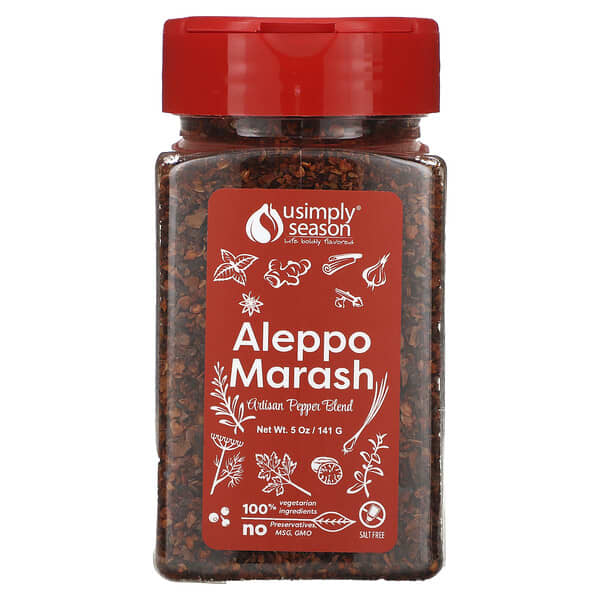USimplySeason, Artisan Pepper Blend, Aleppo Marash, 5 oz (141 g)