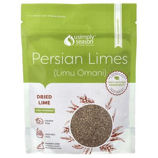 USimplySeason, Dried Lime, Persian Limes (Limu Omani), Ground, 4 oz (113 g)