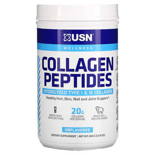USN, Collagen Peptides, Unflavored, 21.16 oz (600 g)
