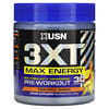 3XT Max Energy, Preentrenamiento altamente estimulante y termogénico, Piña y mango`` 180 g (6,35 oz)