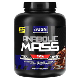 USN, Anabolic Mass, Chocolate, 6 lbs (2.72 kg)