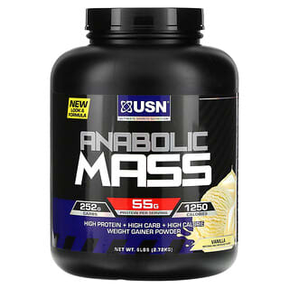 USN, Anabolic Mass, Vanilla, 6 lbs (2.72 kg)