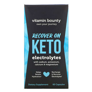 Vitamin Bounty, Recover On Keto، إلكتروليتات، 60 كبسولة