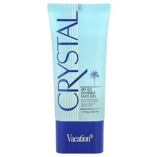 Vacation, Crystal, Invisible Face Sunscreen Gel, SPF 50, 1.7 fl oz (50 ml)