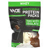 Sachets de protéines solubles, Isolat de lactosérum à 100 %, Milkshake au chocolat et à la vanille, 735 g