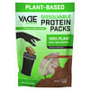 Paquetes de proteínas solubles, Reemplazo de comidas 100 % vegetal, Chocolate intenso, 616 g (1,36 lb)
