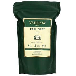 Vahdam Teas, Earl Grey، شاي أسود بنكهة الحمضيات، 16.01 أونصة (454 جم)