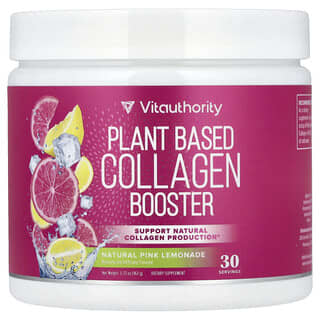 Vitauthority, Plant Based Collagen Booster, Natural Pink Lemonade , 5.72 oz (162 g)