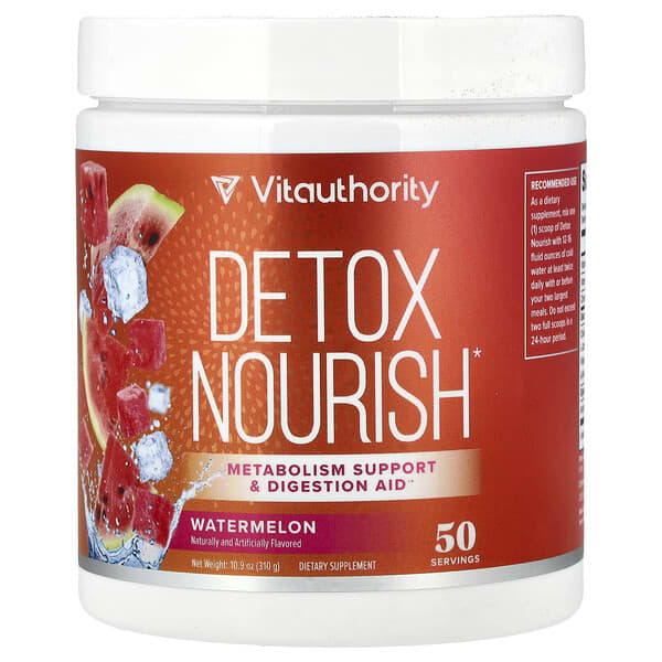 Vitauthority Detox Nourish, Watermelon, 10.9 oz (310 g)