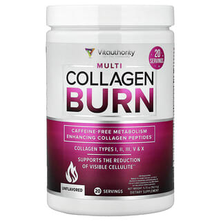 Vitauthority, Multi Collagen Burn, Unflavoured, 5.73 oz (162.4 g)