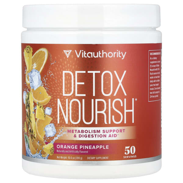 Detox Nourish, Orange Pineapple, 10.6 oz (300 g)
