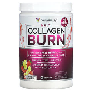 Vitauthority, Multi Collagen Burn, Strawberry Lemonade, 7.62 oz (216 g)