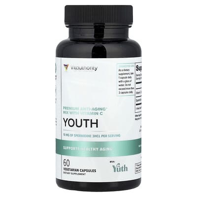 Vitauthority, Youth, Premium Anti-Aging Mix with Vitamin C, 60 Vegetarian Capsules