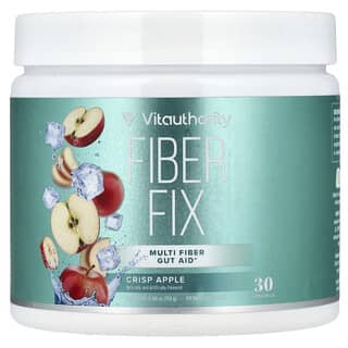 Vitauthority, Fiber Fix, Ayuda intestinal con múltiples fibras, Manzana crujiente, 159 g (5,6 oz)