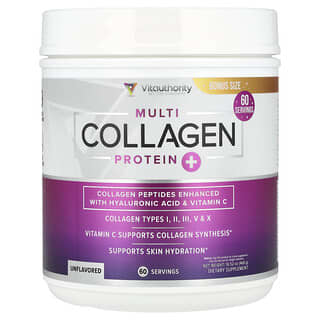 Vitauthority, Multi Collagen Protein+, Unflavored, 16.52 oz (468 g)