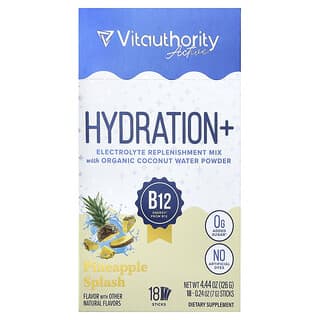 Vitauthority, Aktiv, Hydration+, Pineapple Splash, 18 Sticks, 7 g pr. Stick