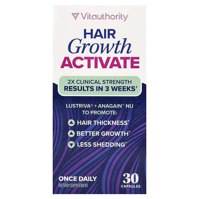 Vitauthority, Hair Growth Starter, 30 Capsules