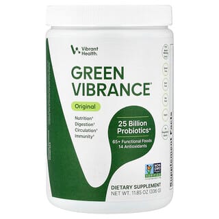 Vibrant Health, Green Vibrance® +25 млрд пробиотиков, версия 21.0, 330 г (11,64 унции)