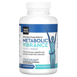 Vibrant Health, Metabolic Vibrance, Version 2, 90 Vegetable Capsules