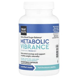 Vibrant Health, Metabolic Vibrance™, Version 2.1, 90 Vegetable Capsules