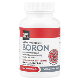 Vibrant Health, Boron, 60 Kapsul Nabati