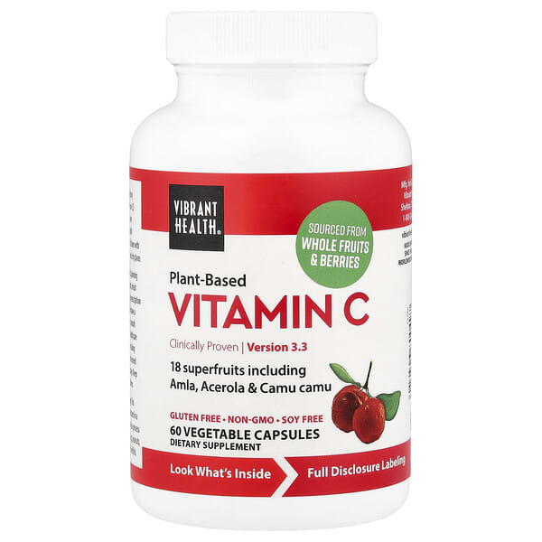 Vibrant Health, 植物基維生素 C，60 粒素食膠囊