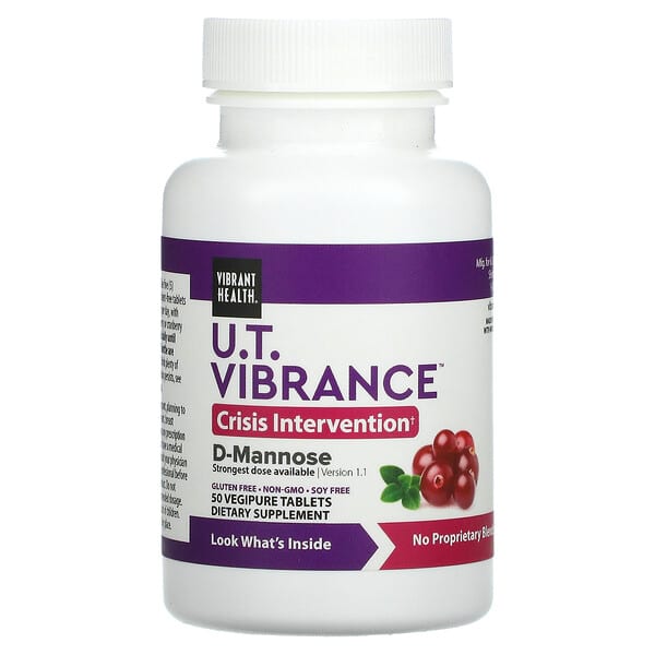 Vibrant Health, 泌尿系统U.T. Vibrance Vegapure 素食片，50 粒装