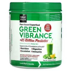 Vibrant Health, Green Vibrance +25 Billion Probiotics, Version 19.1, 5.96 oz (168.9 g)