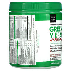 Vibrant Health, Intensidad verde y más de 25.000 millones de probióticos, versión 19.1, 168,9 g (5,96 oz)