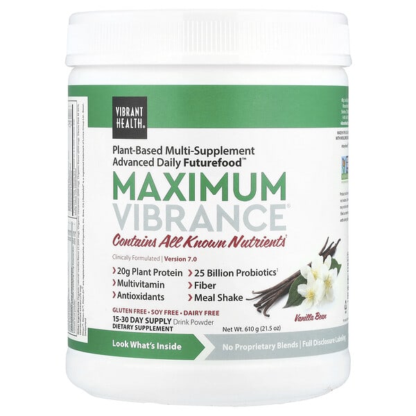 Maximum Vibrance®, Version 7.0, Vanilla Bean, 21.5 oz (610 g)