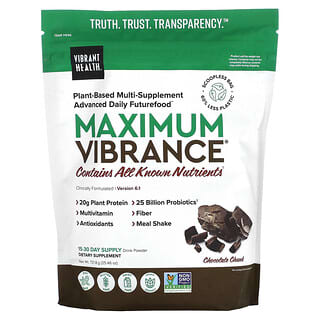 Vibrant Health, Maximum Vibrance, Versão 6.1, Pedaços de Chocolate, 721,8 g (25,46 oz)