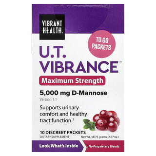 Vibrant Health, U.T. Vibrance™, Maximum Strength, 10 Discreet Packets, 0.207 oz (5.875 g) Each