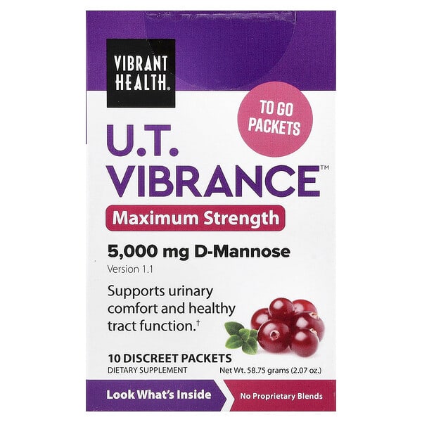 Vibrant Health, U.T. Vibrance™, 10 Discreet Packets, 0.207 oz (5.875 g) Each — product photo 1