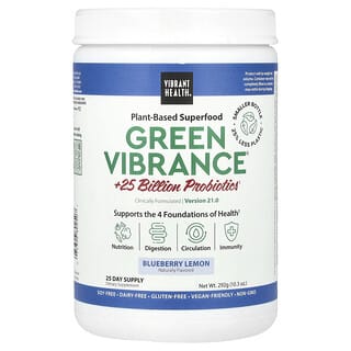 Vibrant Health, Green Vibrance, Version 21.0, Blueberry Lemon, 10.3 oz (292 g)