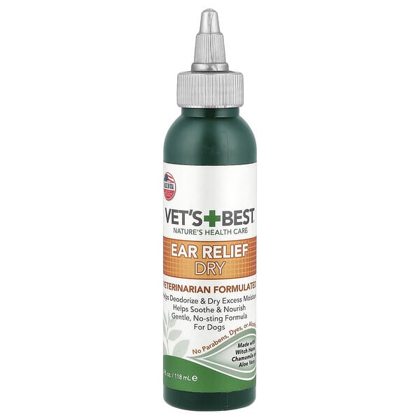 Vet's Best, 耳部乾燥舒緩，狗狗專用，4 液量盎司（118 毫升）